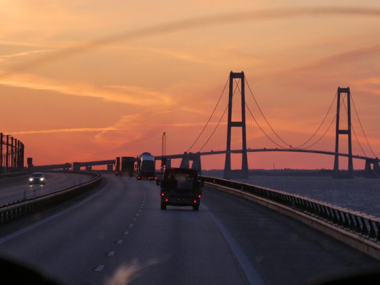 Storebaelt Bridge on the way to Denmark Finding Memories