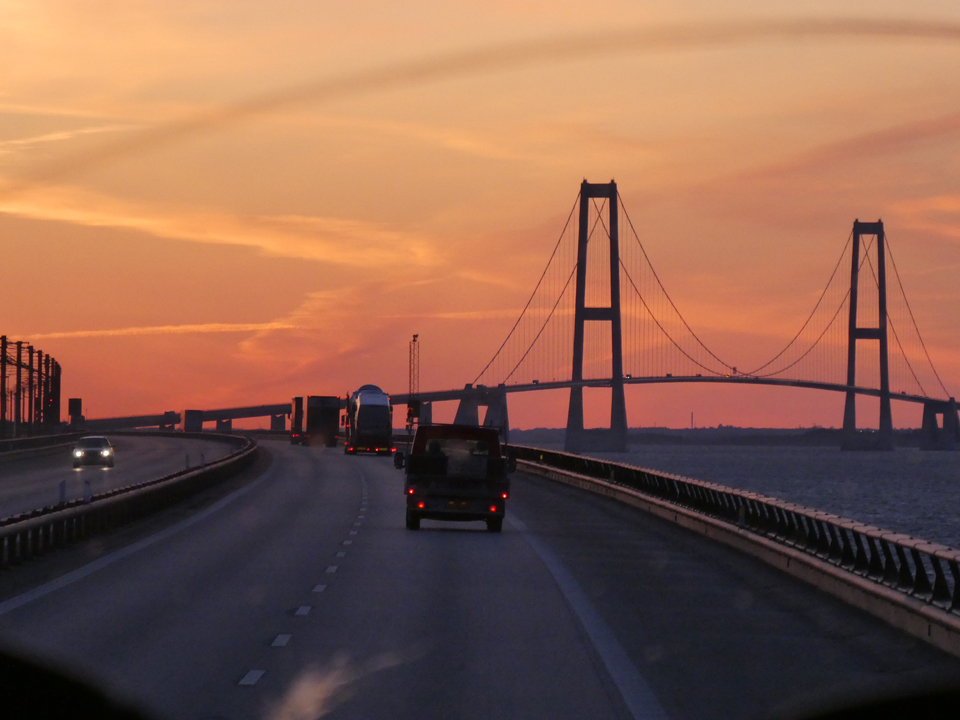 Storebaelt Bridge – on the way to Denmark