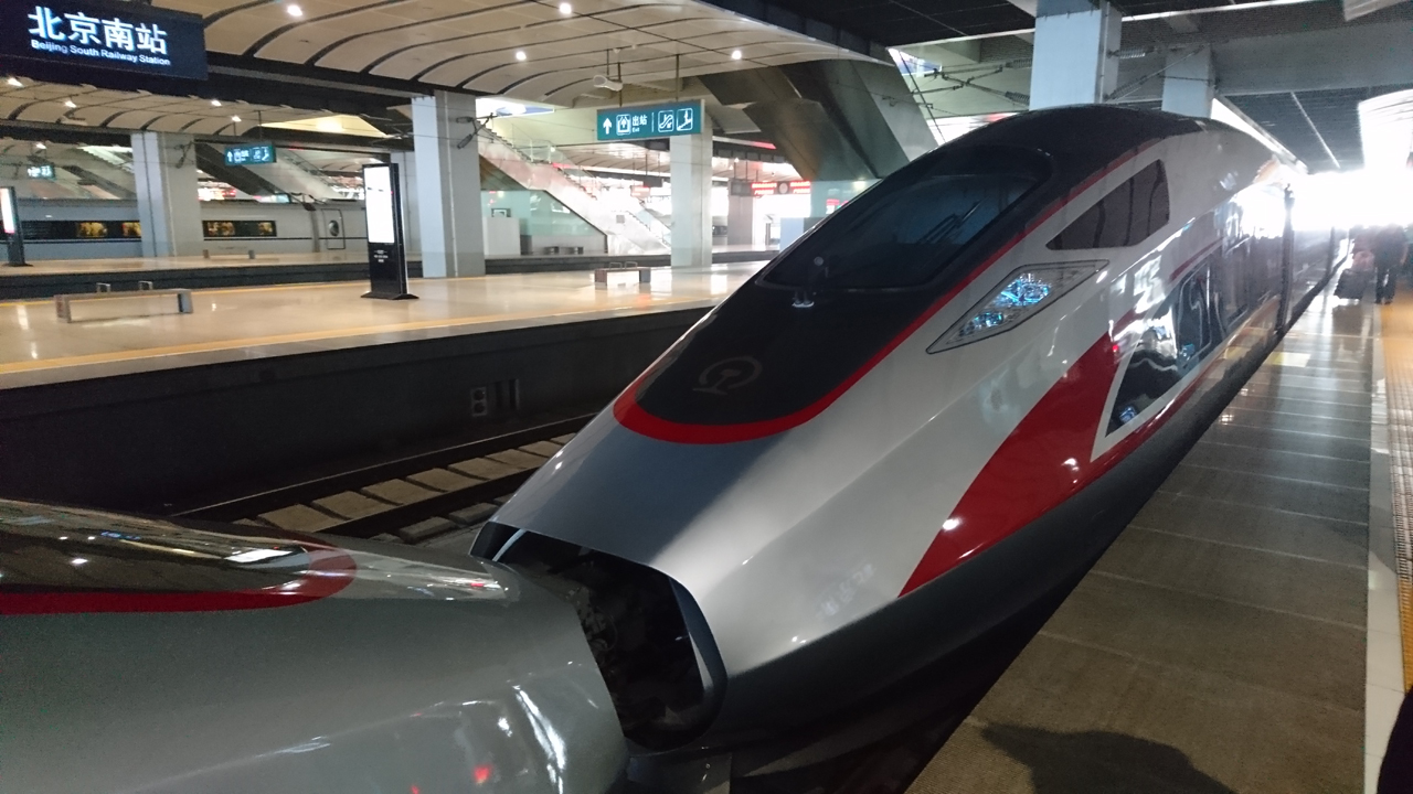 From Beijing to Shanghai in the bullet train